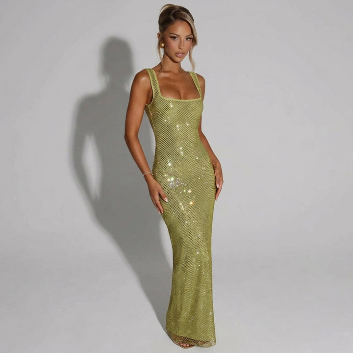 Odalys Grace | Embellished Satin Evening Gown