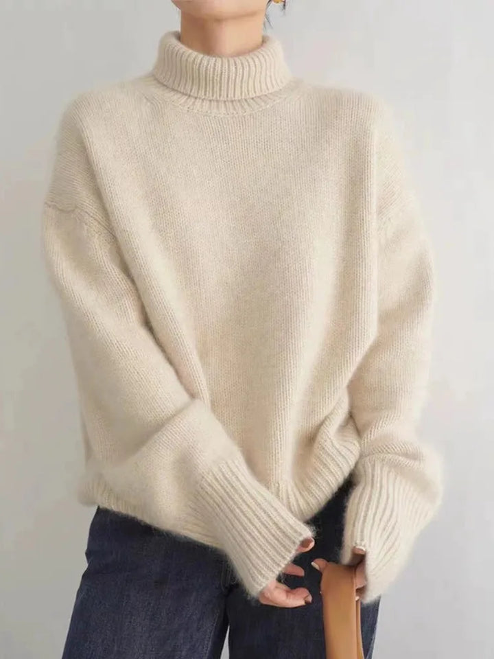 Celestine | High Collar Cashmere Sweater