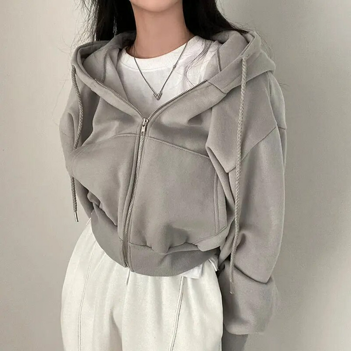 Marisol Faye | Cropped Zip Up Hoodie