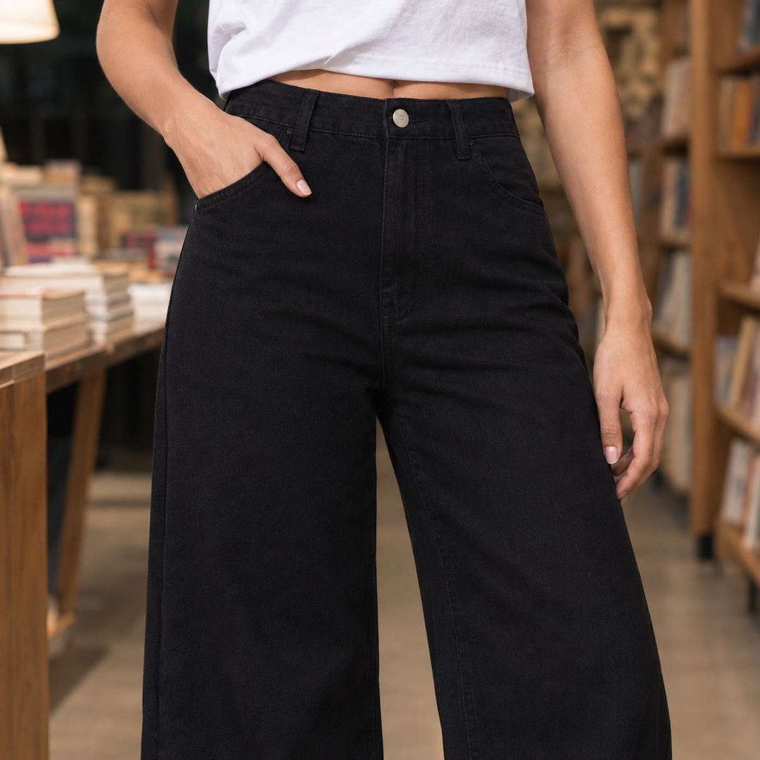 Wilhelmina | High-Rise Wide Leg Mom Jeans