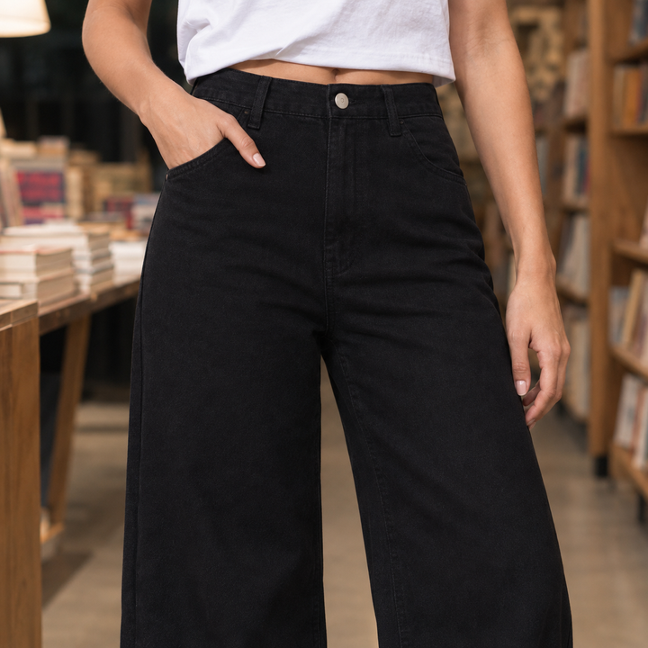 Wilhelmina | High-Rise Wide Leg Mom Jeans